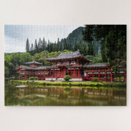 Quebra-cabeça Templo vermelho japonês