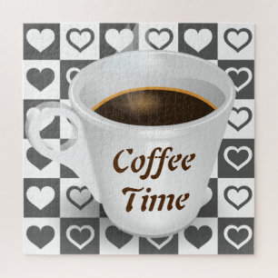 Quebra-cabeça Tempo e Corações do Café -