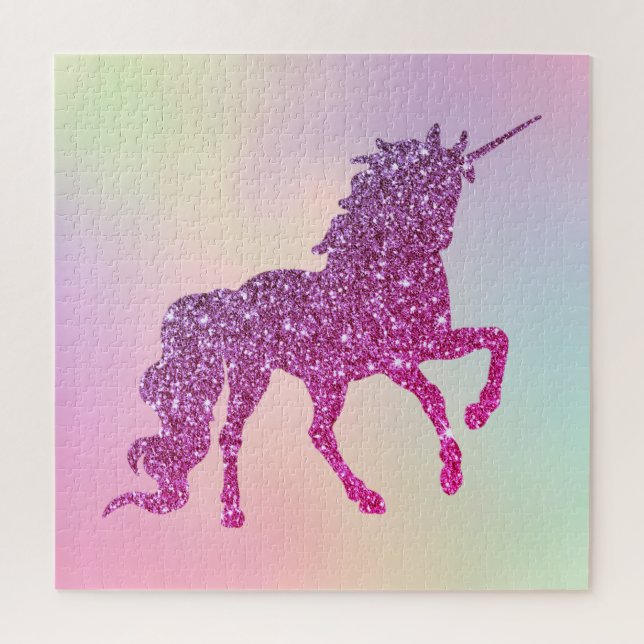 Quebra-cabeça Tendy Abstrato Ombre Glitter Unicorn (Vertical)