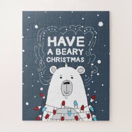 Quebra-cabeça Tenha uma ilustração do Urso Polar de Natal Beary