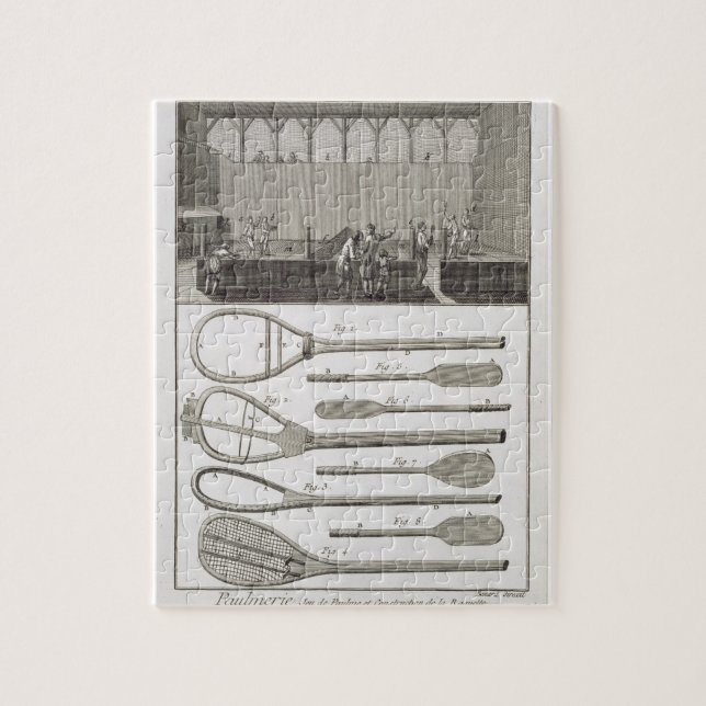 Quebra-cabeça Tênis real e a construção das raquetes, de (Vertical)