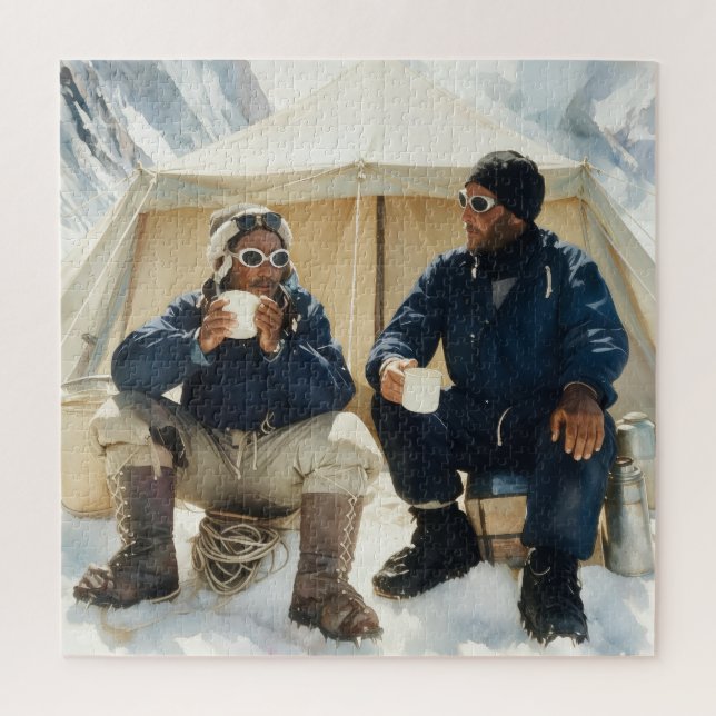 Quebra-cabeça Tenzing Norgay Edmund Hillary Conquistando o Evere (Vertical)