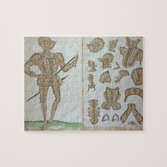 Quebra-cabeça Terno de armadura para o senhor Henry Lee, 'de um (Horizontal)