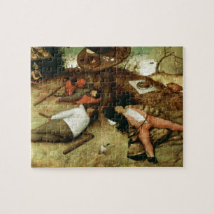 Quebra-cabeça Terra de Cockaigne por Pieter Bruegel a pessoa