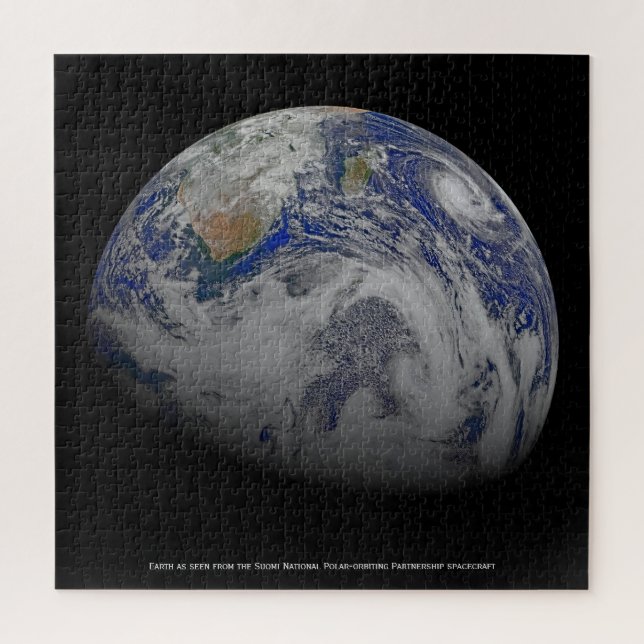 Quebra-cabeça Terra do Espaço (Vertical)