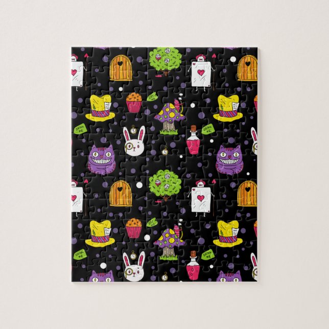 Quebra-cabeça terra natalina negra (Vertical)