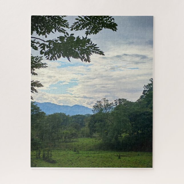 Quebra-cabeça Terras Altas da Guatemala: Campos Verdes e Montanh (Vertical)