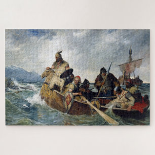 Quebra-cabeça Terrenos de Vikings noruegueses na Islândia Ano 87