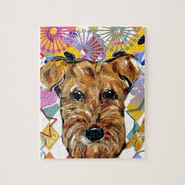 QUEBRA-CABEÇA TERRIER AIREDALE (Vertical)
