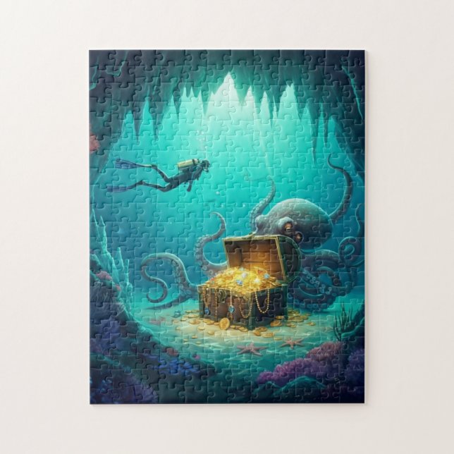 Quebra-cabeça Tesouro de recife de proteção (Vertical)