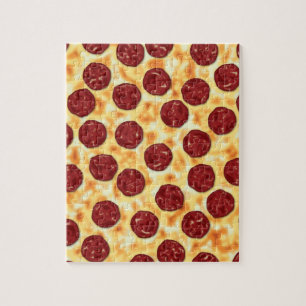 Quebra-cabeça Teste padrão da pizza de Pepperoni