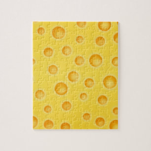 Quebra-cabeça Teste padrão da textura de Cheezy do queijo suí