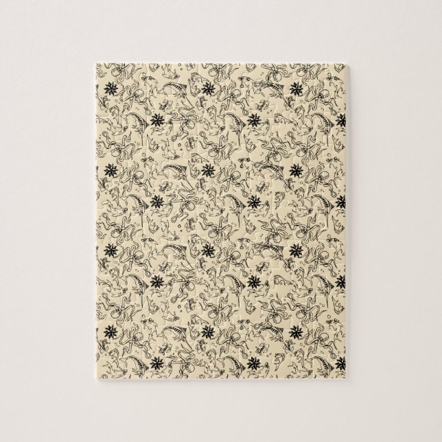 Quebra-cabeça Teste padrão de Jerry do marinheiro (Vertical)