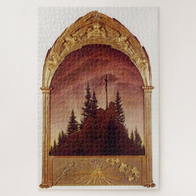 Quebra-cabeça Tetschen Altar - Caspar David Friedrich (Vertical)