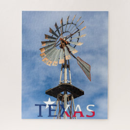 Quebra-cabeça Texas Image, Windmill e Texas Logo