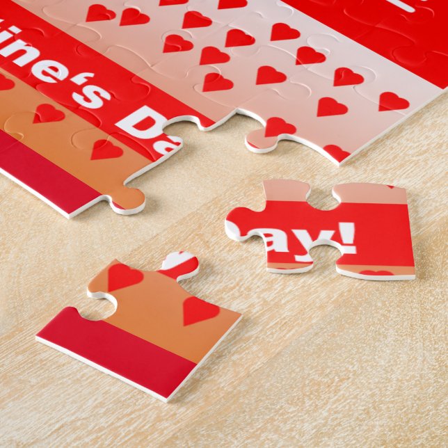 Quebra-cabeça Texto do feliz dia de os namorados para sempre ama (Lateral)