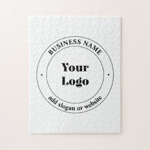 Quebra-cabeça Texto do logotipo e Promocional da sua empresa B
