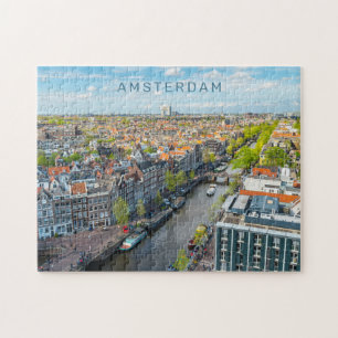 Quebra-cabeça Texto personalizado Amsterdã