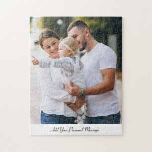 Quebra-cabeça Texto Personalizado de Fotografia