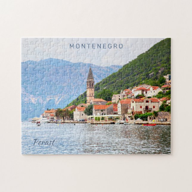 Quebra-cabeça Texto Personalizado Montenegro (Horizontal)