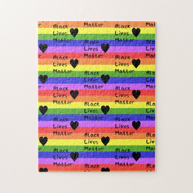 Quebra-cabeça Texto relevante LGBTQ do Sinalizador do arco-íris  (Vertical)