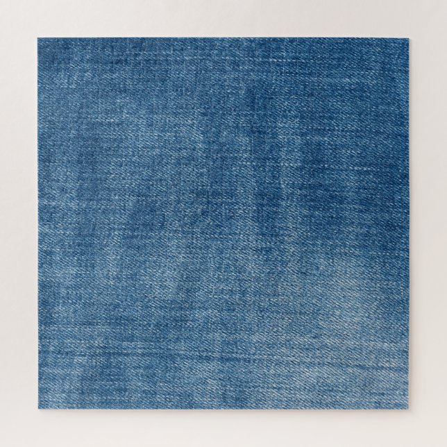 Quebra-cabeça Textura de jeans de denim azul de fechamento (Vertical)