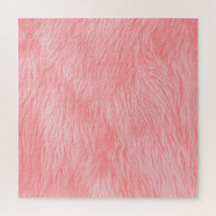Quebra-cabeça Textura de pele de lã rosa macia