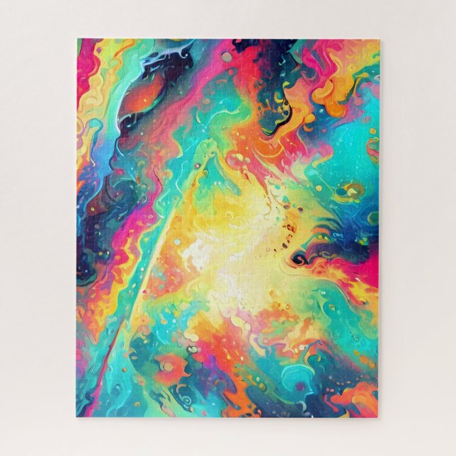 Quebra-cabeça Textura fractal abstrata (Vertical)