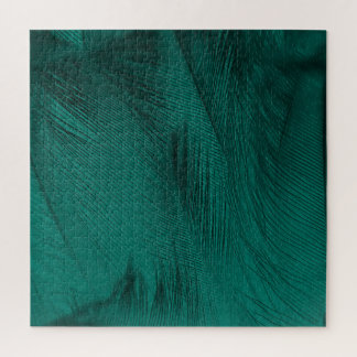 Quebra-cabeça Textura verde escura da pena de vindima