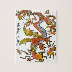 Quebra-cabeça Thar Be Dragon