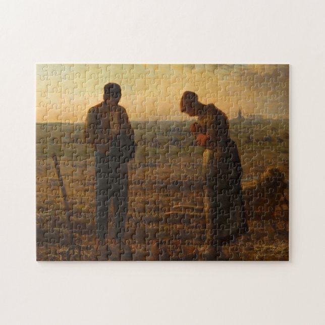 Quebra-cabeça The Angelus, 1857-1859, por Jean-Francois Millet (Horizontal)