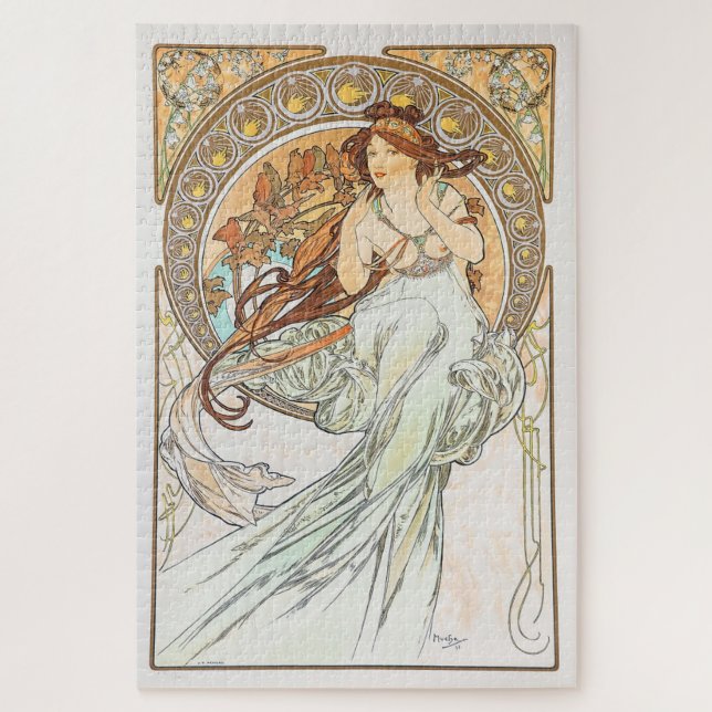 Quebra-cabeça The Arts - Music 1898: An Art Nouveau by Mucha (Vertical)