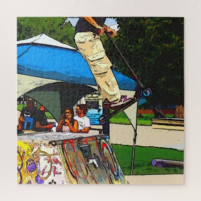 Quebra-cabeça The Big Jump - Scooter Trick (Vertical)