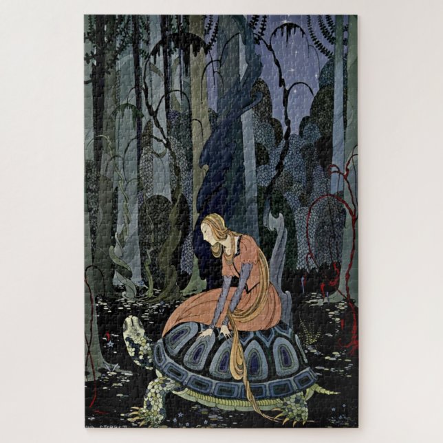 Quebra-cabeça "The Black Tortoise" de Virginia Frances Sterrett (Vertical)
