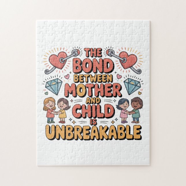 Quebra-cabeça The Bond Between Mother And Child Is Unbreakable (Vertical)