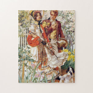 Quebra-cabeça The Garden Walk, 1904 por J. C. Leyendecker