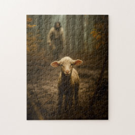 Quebra-cabeça The Good Shepherd and the Lost Lamb – Jesus & Lamb