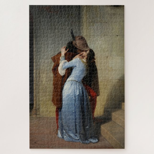 Quebra-cabeça The Kiss (por Francesco Hayez) (Vertical)