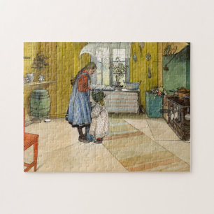 Quebra-cabeça The Kitchen, 1898, por Carl Larsson