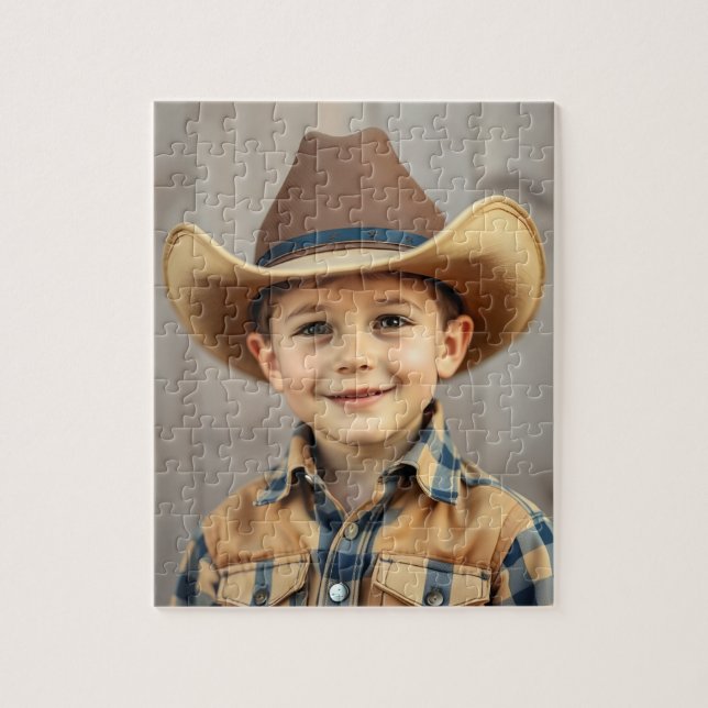 Quebra-cabeça The Little Rancher’s First Rodeo Jigsaw Puzzle (Vertical)