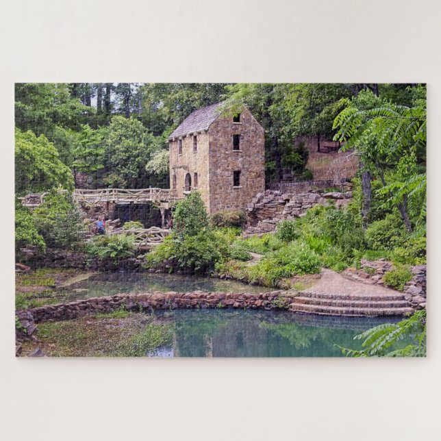 Quebra-cabeça The Old Mill in North Little Rock Arkansas (Horizontal)