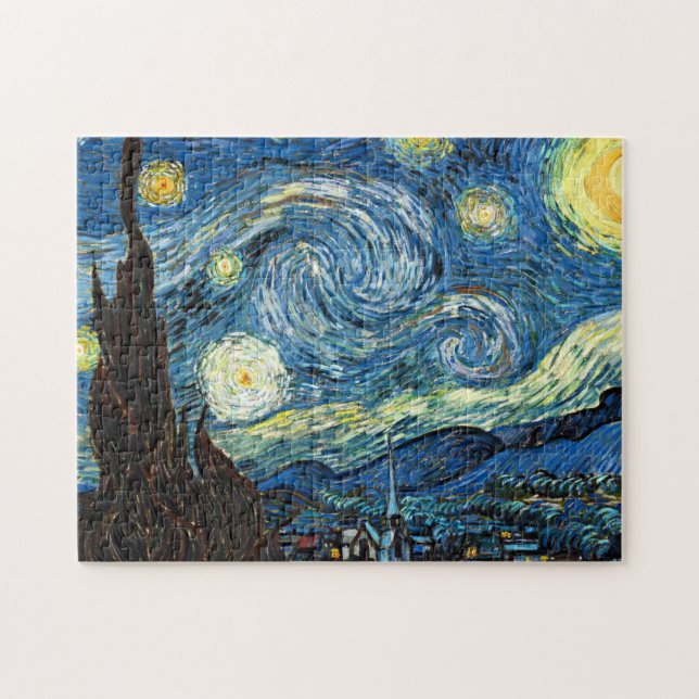 Quebra-cabeça The Starry Night by Vincent Van Gogh (Horizontal)