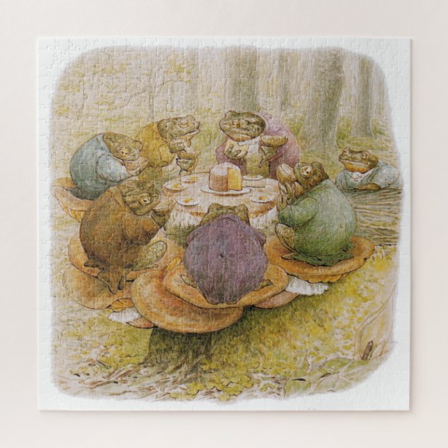 Quebra-cabeça The Toads Tea Party (por Beatrix Potter) (Vertical)