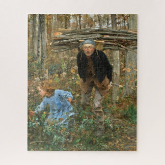 Quebra-cabeça The Wood Gatherer - Jules Bastien-Lepage, 1881
