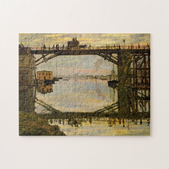 Quebra-cabeça The Wooden Bridge Monet Fine Art (Horizontal)