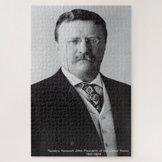Quebra-cabeça Theodore Roosevelt 26º Presidente da América (Vertical)