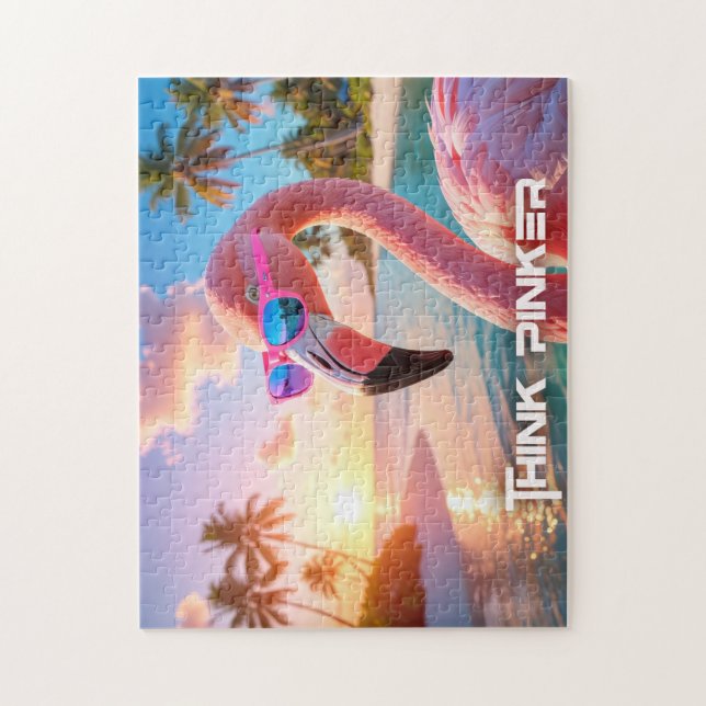 Quebra-cabeça THINK PINKER - Flamingo PINK (Vertical)