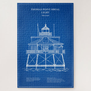 Quebra-cabeça Thomas Point Shoal Lighthouse - Maryland - AD