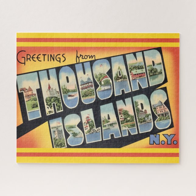 Quebra-cabeça  Thousand Islands NY 16x20  (Horizontal)