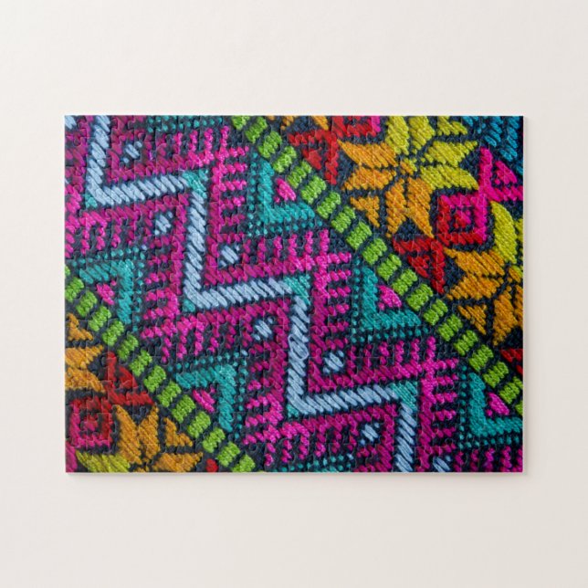 Quebra-cabeça Threads De Tecidos Étnicos (Horizontal)